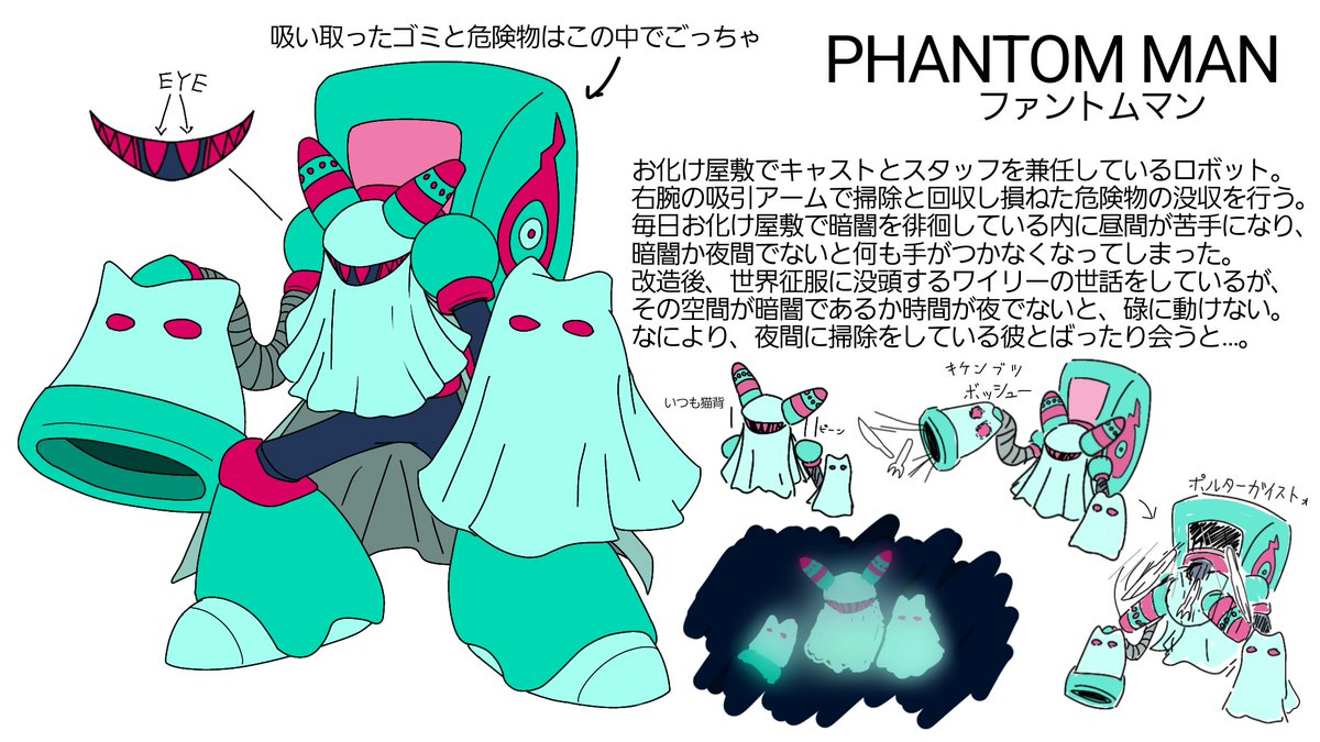 ボスデザイン部門 #ロックマンDO #ボスデザインコンテスト ペンネーム