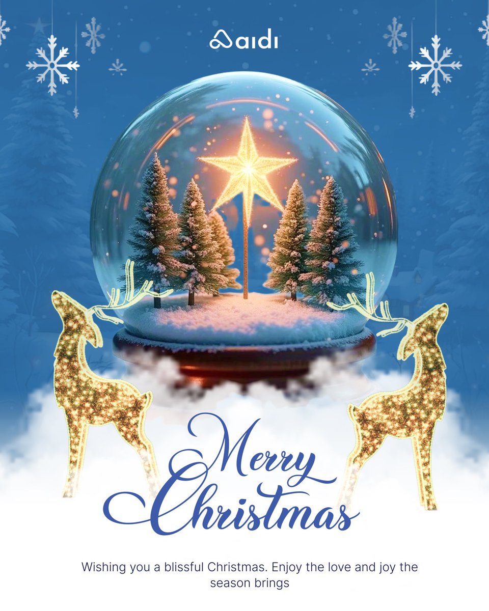 aidiventures's tweet photo. Wishing you all a Merry Christmas❤️🎄. 

May the joy and happiness of this season continually abide in your homes🤗.

#MerryChristmas #aidi https://t.co/RiiVUUcUcO