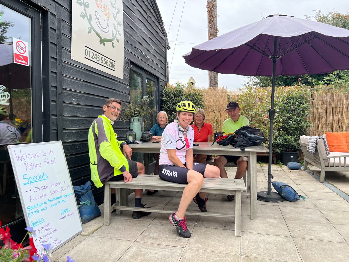 HaveringCycling's tweet image. Havering CTC Group ride Sunday 28th December. Destination- “Potting Shed Tea Room” Little Oxney Green. Ride distance about 40 miles. Meet- 9:45 for 10am start outside Roomes (Fashion and Home) store, 41-49 Station Road, Upminster, RM14 2SX
