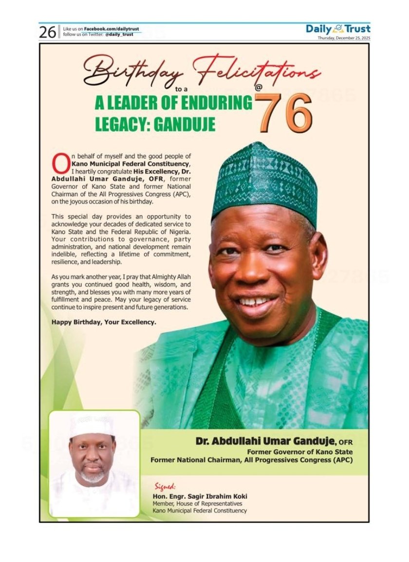 Dawakiii's tweet image. Thank you, Sagir Koki.

@kokisagir