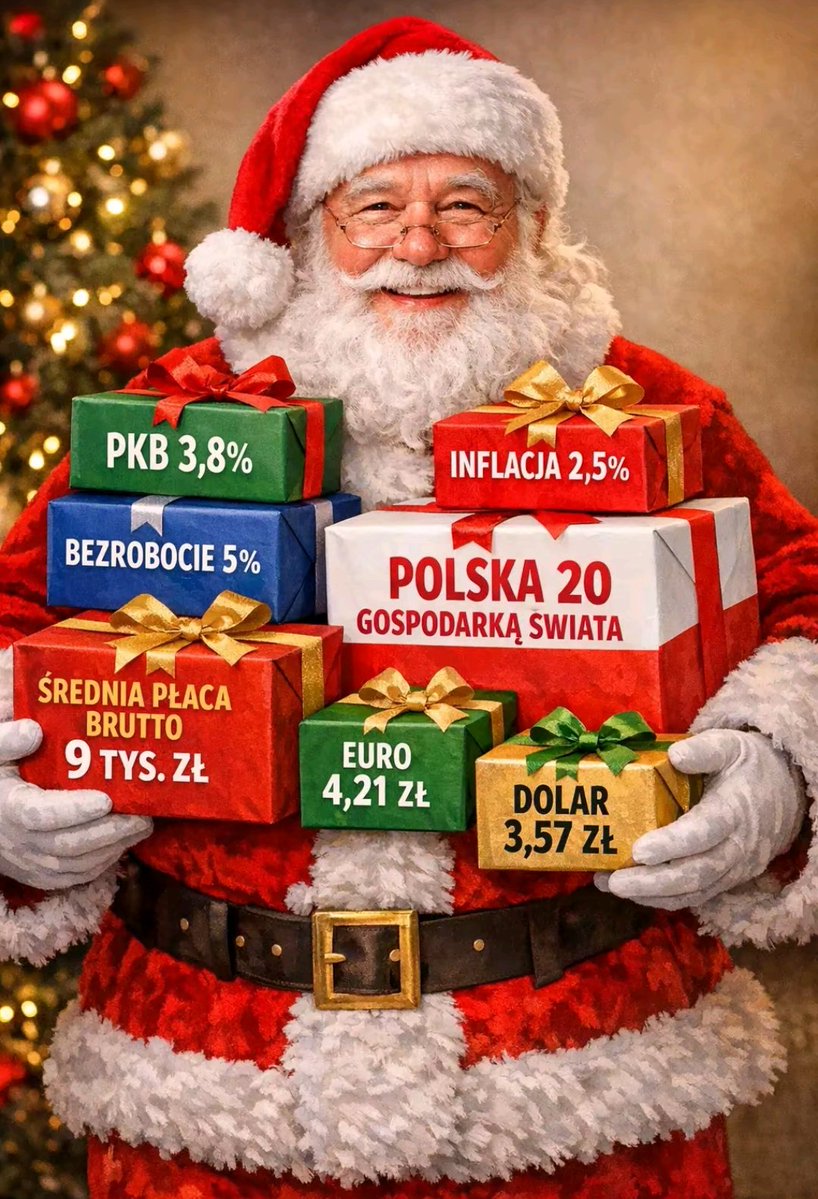 Ten Mikołaj łatwy do zidentyfikowania. To Donald Tusk 😁