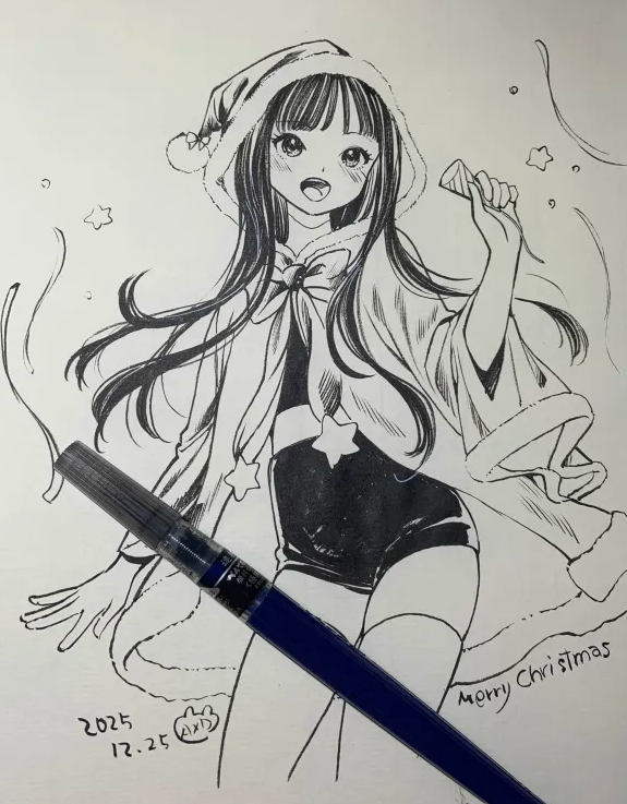 1日1絵 #アナログイラスト