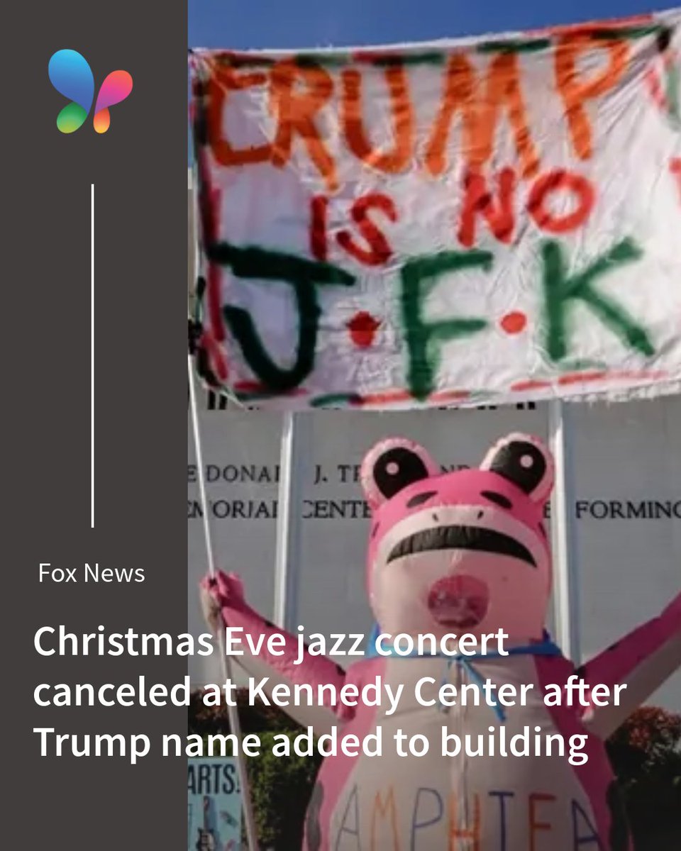 MSN's tweet image. Trump’s name now appears on the Kennedy Center, sparking backlash and canceled performances. 
Details 👉[msft.it/6010ttp9Y]
#TrumpKennedyCenter #ArtsNews #DCUpdates