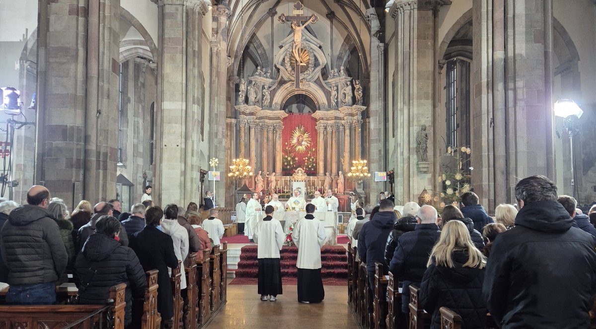 “Portiamo Gesù e il Vangelo dentro le nostre relazioni e nella società, professando la nostra fede, rafforzando la speranza, perdonando le colpe e praticando la pace”: questo il richiamo del vescovo Ivo Muser nella solennità del #Natale in duomo a Bolzano
facebook.com/DiocesiBZBX