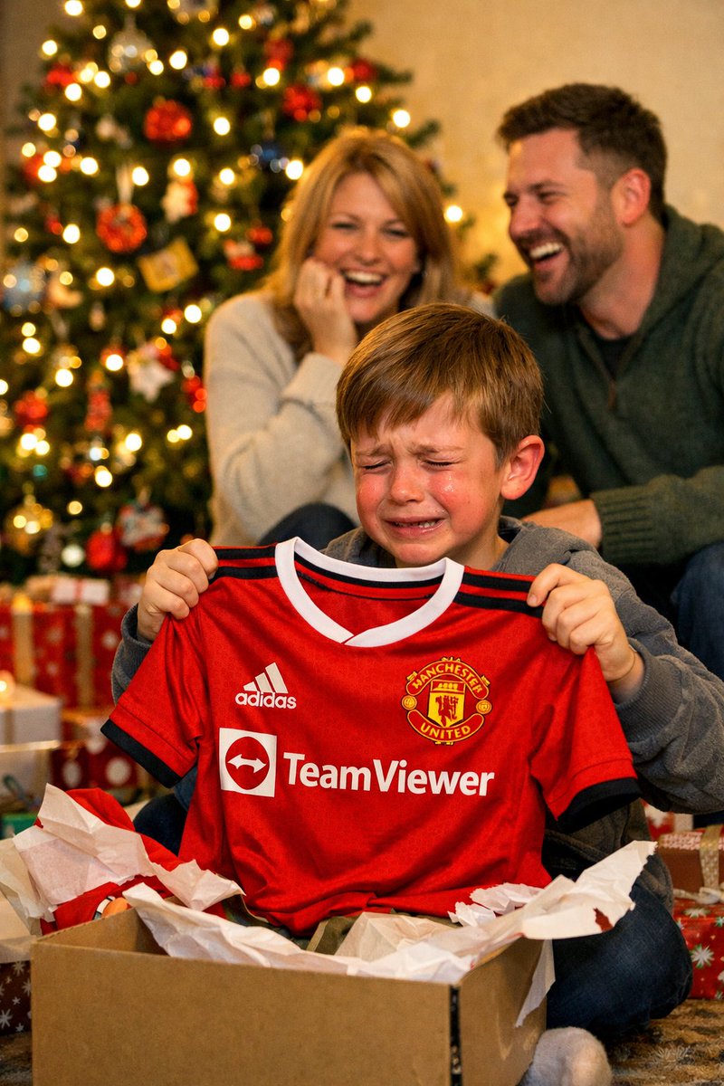 If your Christmas is going badly, remember that somewhere a kid unwrapped a Man United jersey.