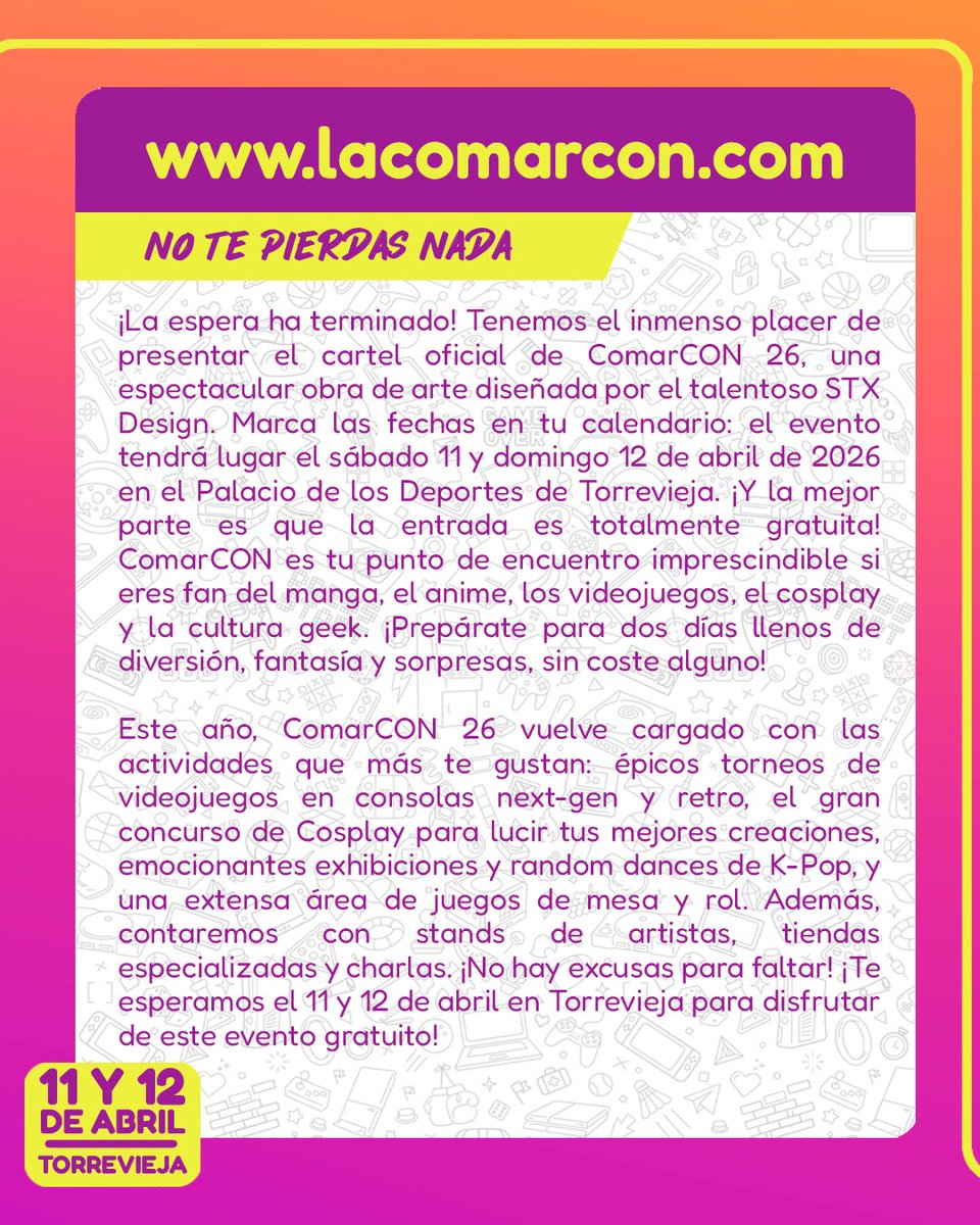 La ComarCON tweet media