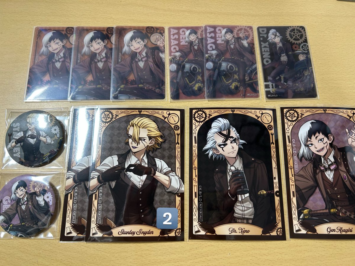 交換】 Dr.STONE ドクターストーン ツーリングver 缶バッジ クリア