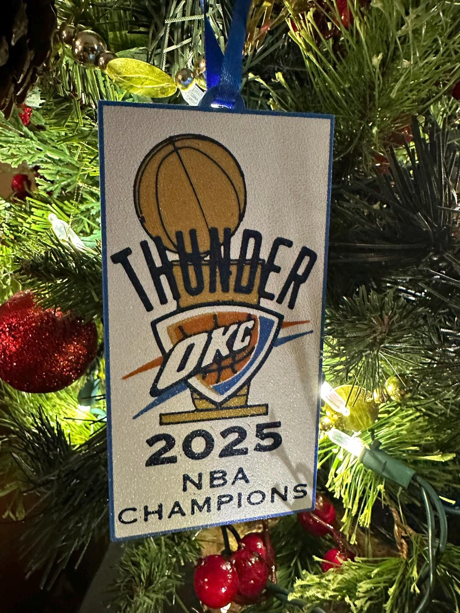 OKCThunderIta's tweet photo. Tanti auguri di buon Natale Thunder fans! ⚡️💙

Mi raccomando, non mangiate troppo a pranzo che a cena c’è da ricordare a tutti chi sono i campioni in carica… https://t.co/ndr6dNZre7