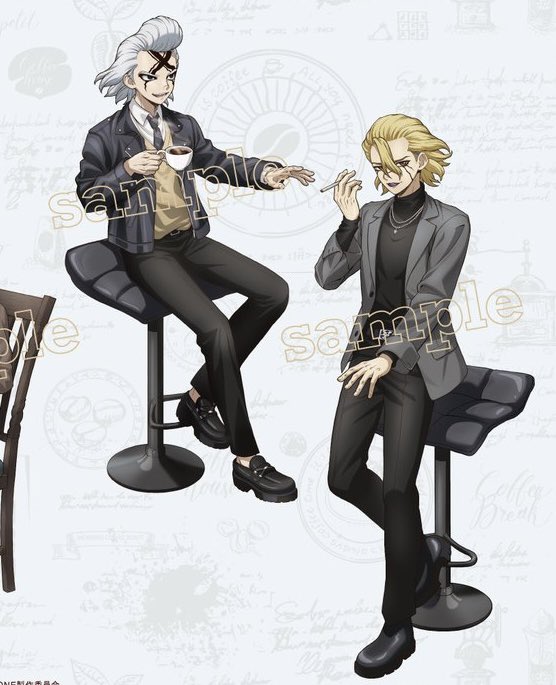 amino1229's tweet image. ピクチャーボイスドラマ第2弾

今までのコラボグッズのもしかしてスタンリーとゼノ、衣装反対じゃない？？感が嘘のように払拭されていく

やっぱりお二人はクローゼット共有なんですか？？？

何を見せられてるんだ
スタゼノ怖い(まんじゅうこわい)