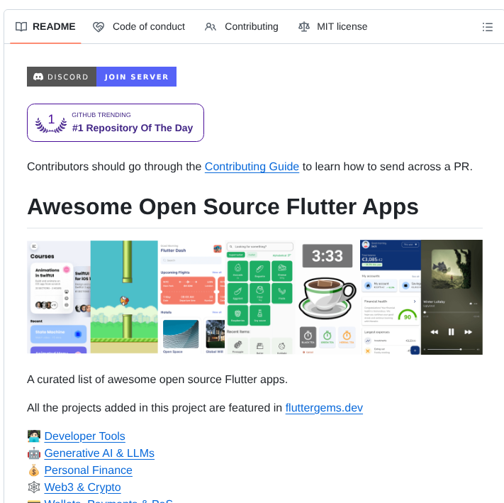 tom_doerr's tweet photo. Curated list of open source Flutter apps

https://t.co/CEN5MFReR3 https://t.co/celnx7lP1s