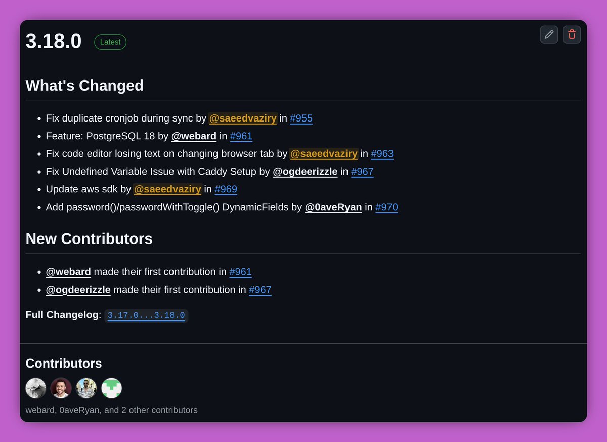 VitoDeploy 3.18.0 is out! 
Merry christmas 🎄