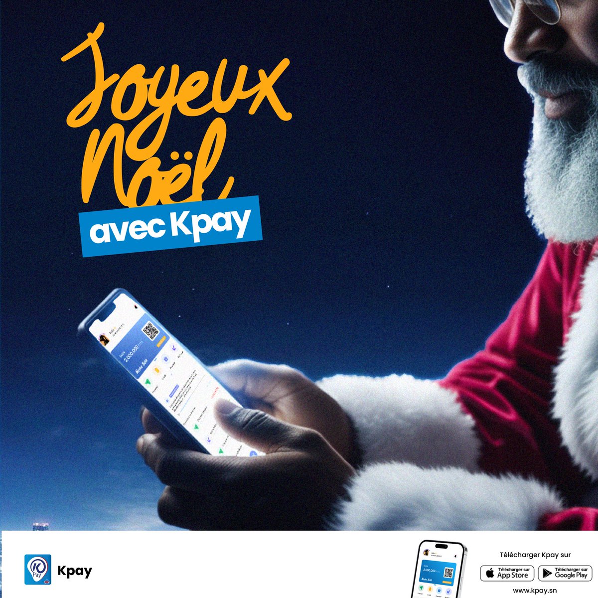 🎄 À Noël, rapprochons ce qui compte vraiment.
Grâce à Kpay Sénégal, partagez plus qu’un sourire, partagez aussi la facilité.
✨ Joyeuses fêtes en famille !