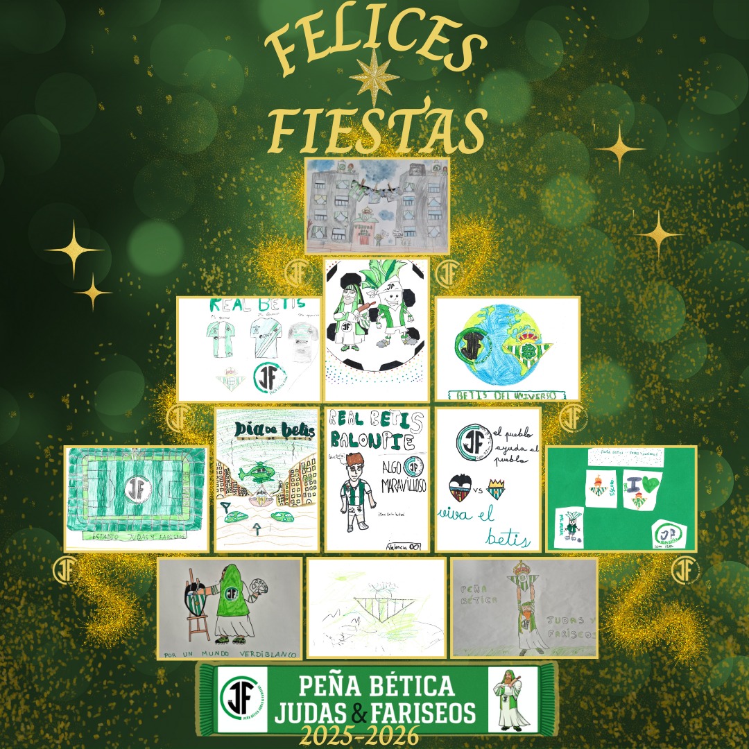 Feliz Verdiblanca Navidad a todos.
Seguimos disfrutando y os compartimos nuestro particular Christmas navideño con los dibujos de nuestros fariseitos.
#betis #FelizNavidad 🎄💚⚽️🥰
