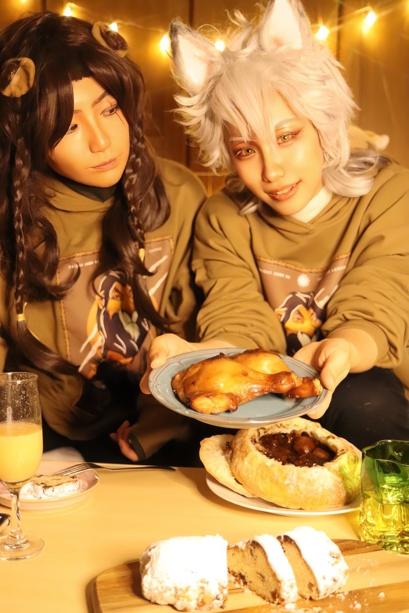 shiroori_lj_cos's tweet photo. *コスプレ / twst / レオジャク🦁🐺

メリークリスマス！🎄🎅🍗🎁

#しろ〜りcos https://t.co/xcipirNbmr