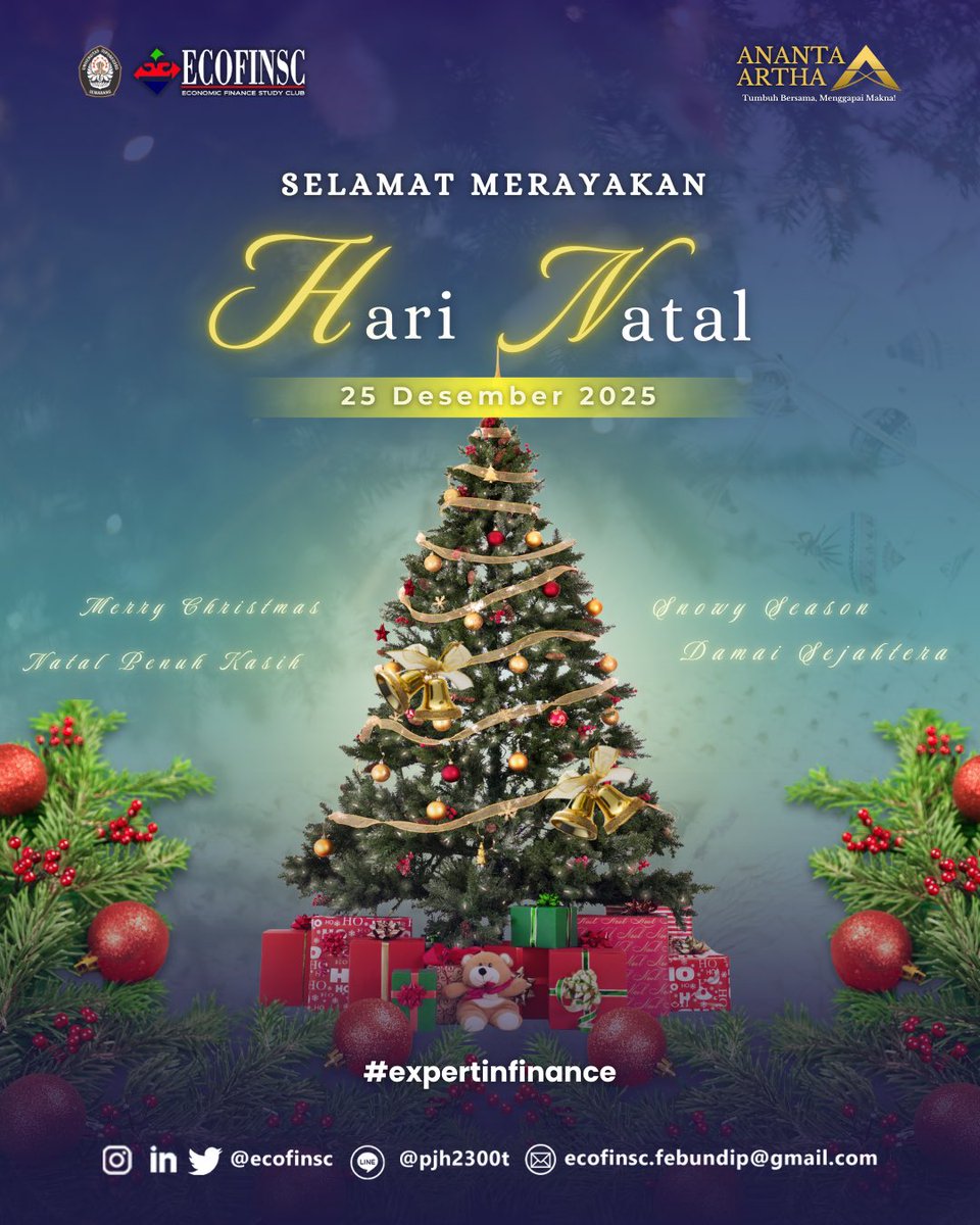 [HARI RAYA NATAL 2025] 

Hai Sobat Finance!💸

Selamat Hari Raya Natal 2025!
Semoga sukacita dan damai Natal selalu menyertai setiap langkah kita, hari ini dan ke depannya 🎄🙏🏻