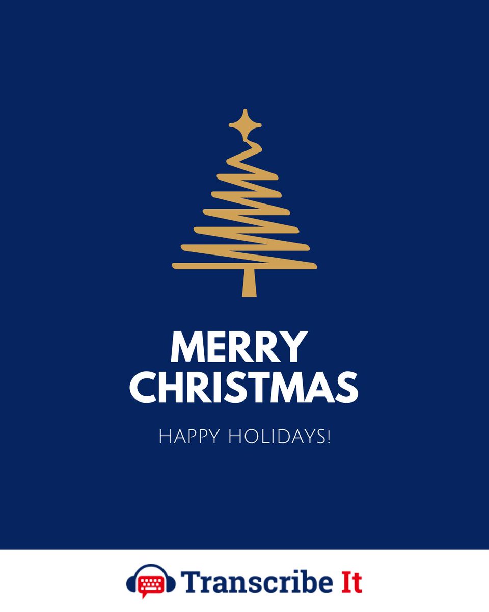 Wishing you all a Merry Christmas from Transcribe It 🎄 🎁

transcribeit.co.uk