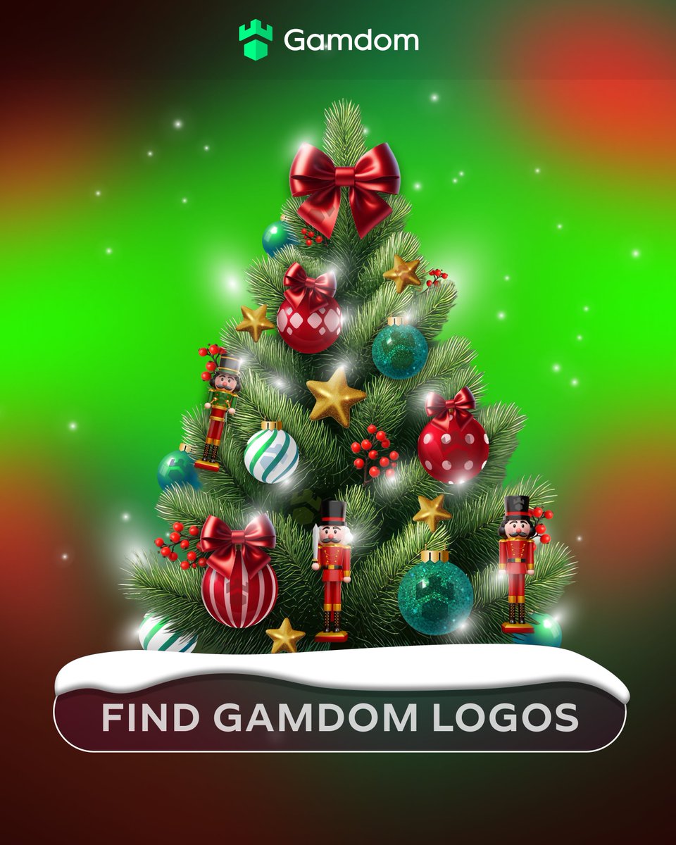 gamdom's tweet image. How many Gamdom logos are hiding on our Christmas tree? 💚

Take your best guess below for a chance to win! 🎁

-💚 + 🔄 + 🆔 - *KYC Lvl 2 verified Gamdom users only