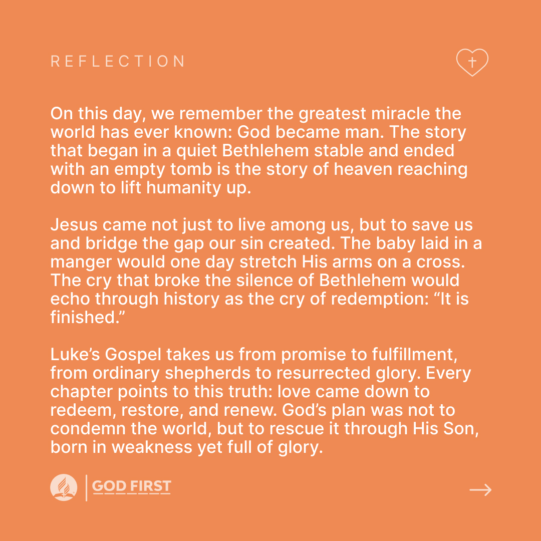 adventistchurch's tweet photo. A baby was born so the world could be reborn. Today, remember the cradle led to the cross, and the cross to an empty tomb. Comment “Thank You, Jesus” if you’re celebrating the gift that changed everything. https://t.co/A1QcqSIo1z
