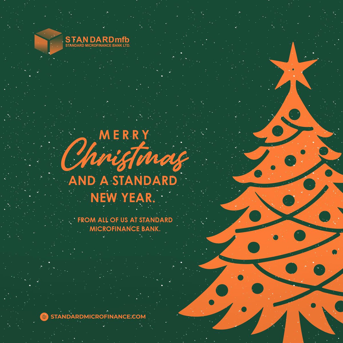 Standardmfb's tweet image. This festive season, we appreciate your continued confidence in us. 

May your Christmas be filled with joy and your New Year be truly Standard, secure, prosperous, and rewarding.

🎄 Merry Christmas and a Standard New Year! 🎉

#standardmicrofinancebank
#SeasonsGreetings