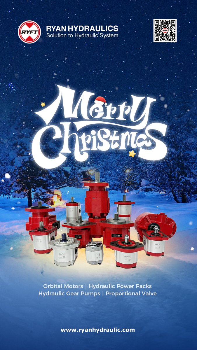 ryanhydraulic's tweet image. RYAN Hydraulics Wishes You a Merry Christmas! As an integrated industrial and trading enterprise, Shanghai RYAN is a professional supplier of hydraulic components and hydraulic systems. Visit us at ryanhydraulic.com
#MerryChristmas #HydraulicComponents #HydraulicSystems
