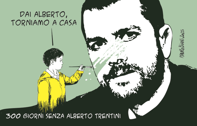 #BuonNAtaleAlbertoTrentini 
#AlbertoTrentini 
#FreeAlbertoTrentini 
#AlbertoTrentiniLibero
#albertowallofhope 
#AlbertoTrentiniliberosubito
<a href="/Palazzo_Chigi/">Palazzo_Chigi</a>
<a href="/SenatoStampa/">Senato Repubblica</a>
<a href="/Montecitorio/">Camera dei deputati</a>
<a href="/minGiustizia/">Ministero Giustizia</a>
<a href="/ItalyMFA/">Farnesina 🇮🇹</a>
<a href="/NicolasMaduro/">Nicolás Maduro</a>