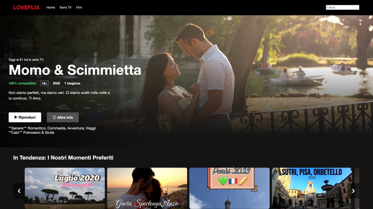 This is my gift for <a href="/FrancescoCiull4/">Francesco Ciulla</a> 

A Netflix clone (using HTML, CSS and JavaScript) with our best moments (all the videos edited by me, with the iconic Netflix intro).

What do you guys think? 🤓