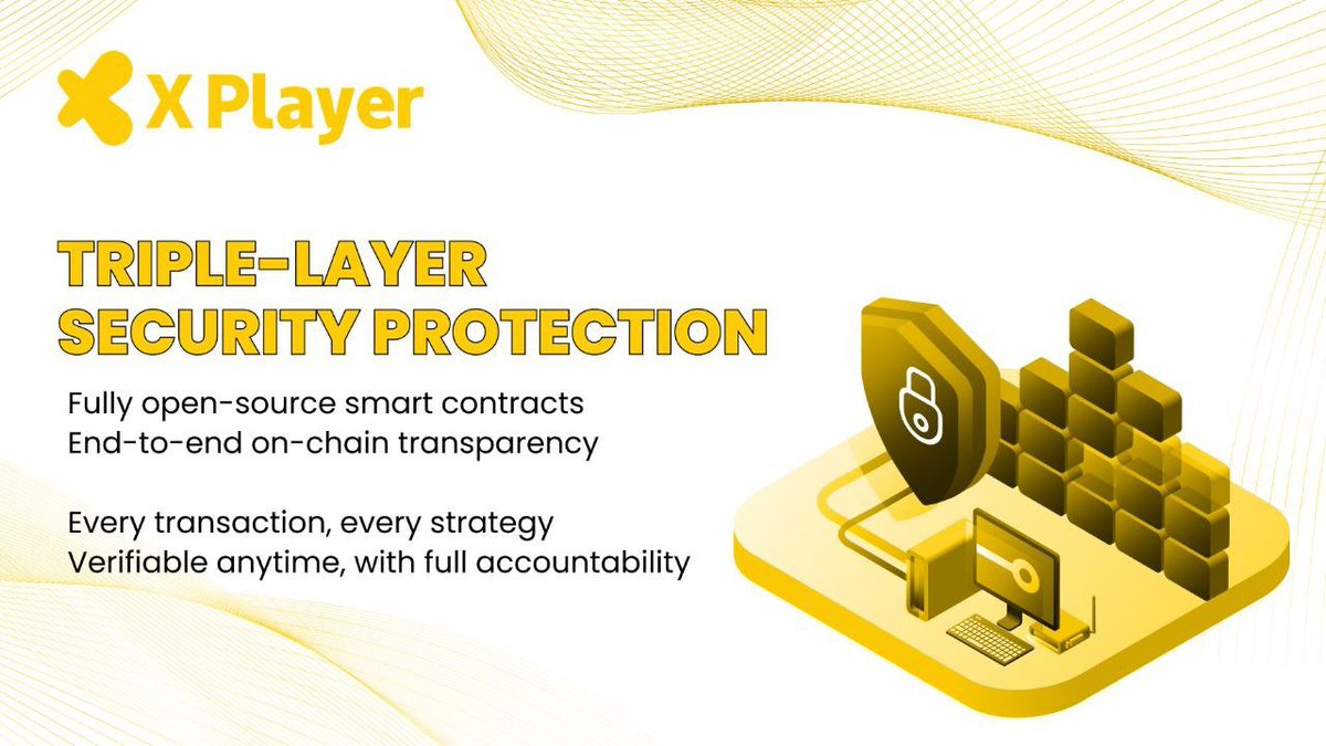 XPlayer_Media's tweet photo. 🔑 X Player: Triple-Layer Security Protection
💰 Fully open-source smart contracts
🔗 End-to-end on-chain transparency
📊 Every transaction, every strategy
✅ Verifiable anytime
#XPlayer #Web3 #Blockchain #DeFi #OnChain #Transparency #Security https://t.co/sZLBwnpQT1