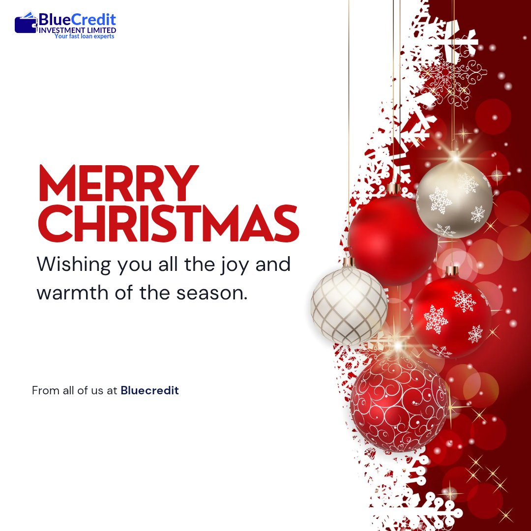 Merry Christmas 
Wishing you a joyful holiday season.
Thank you for being a valued part of our journey this year.
#bluecreditng #MerryChristmas
