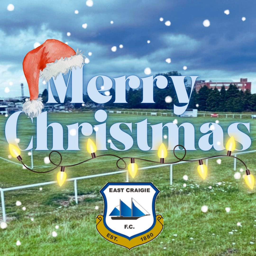 Wishing everyone a very Merry Christmas from everyone at East Craigie Football Club ⚓️💙