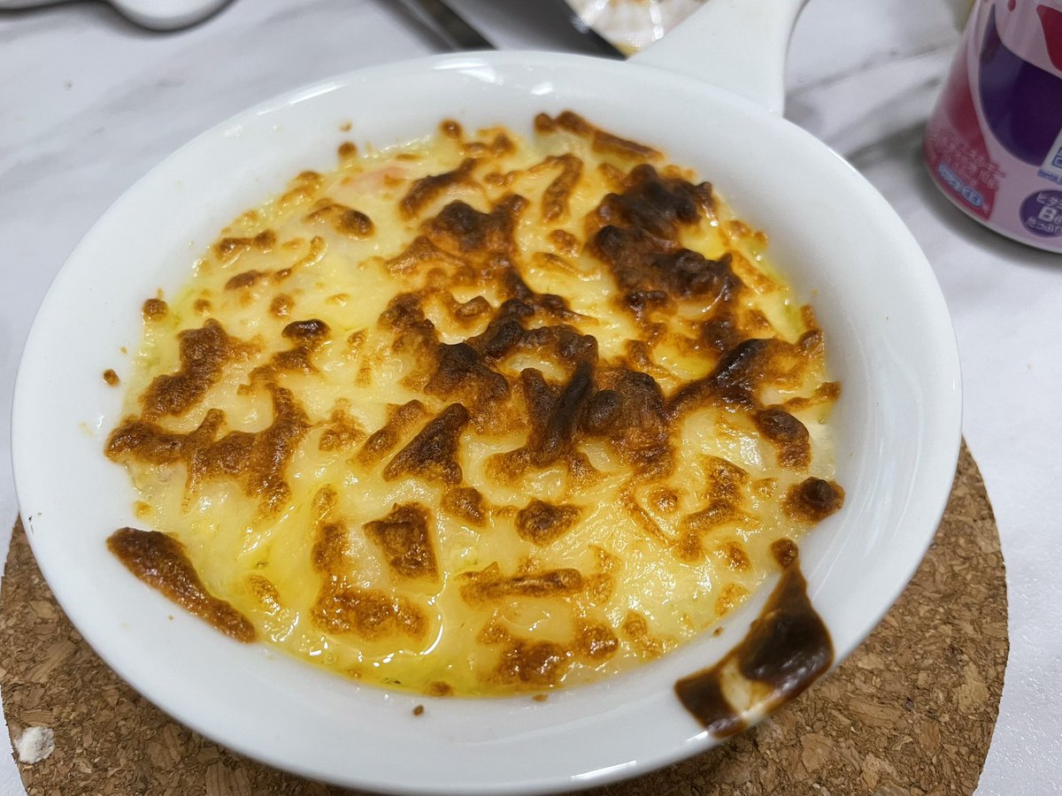 クリスマスだから昨日のグラタンのあまり作った