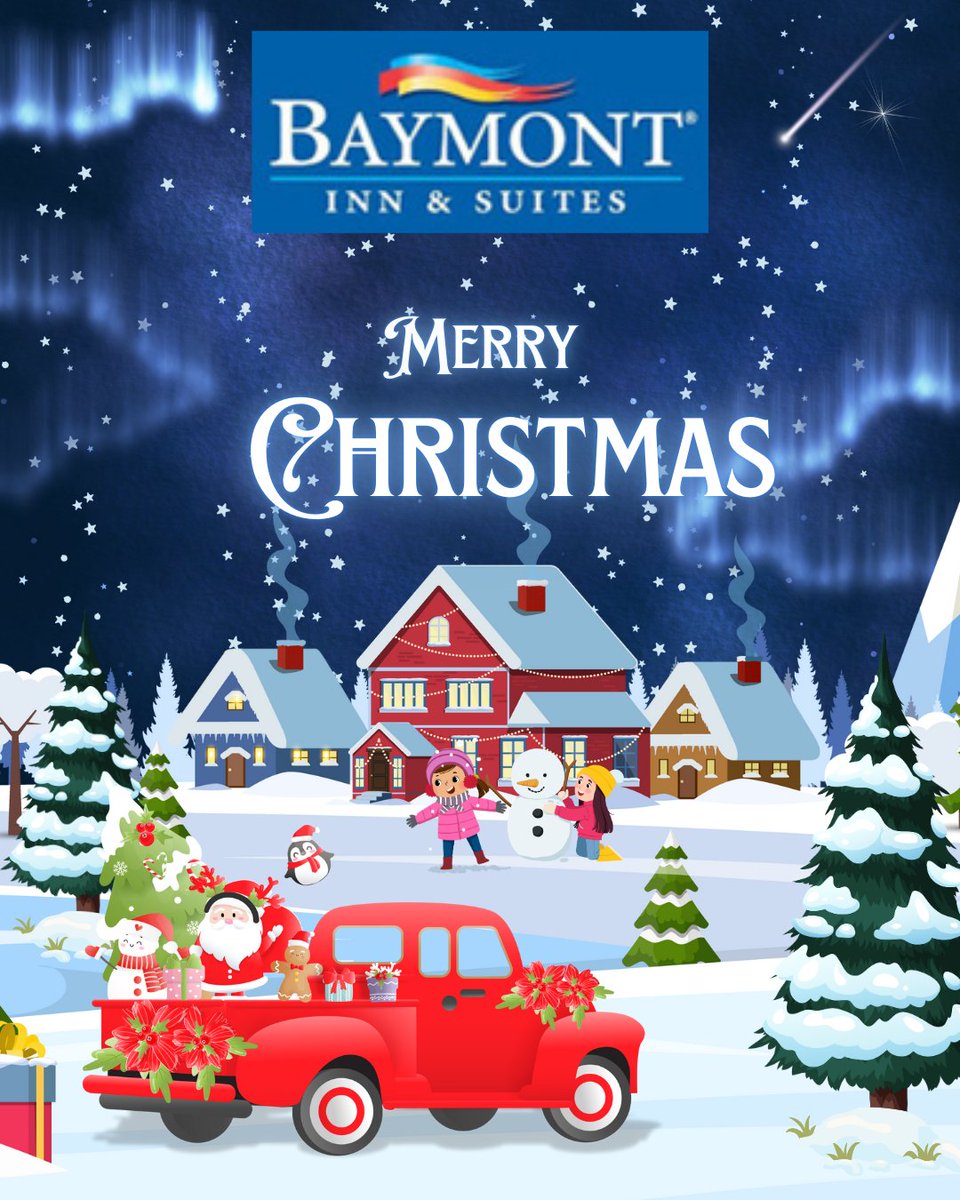 BaymontTerrell's tweet photo. 📷 Merry Christmas from Baymont by Wyndham Terrell!
May your holidays be filled with joy, comfort &amp; cozy stays. Celebrate the season with us and make beautiful holiday memories.
📷 https://t.co/x6fIDyAjxk
#MerryChristmas #BaymontByWyndham #HolidayStay #ChristmasVibes #TerrellTX https://t.co/gFO3VGAkDG