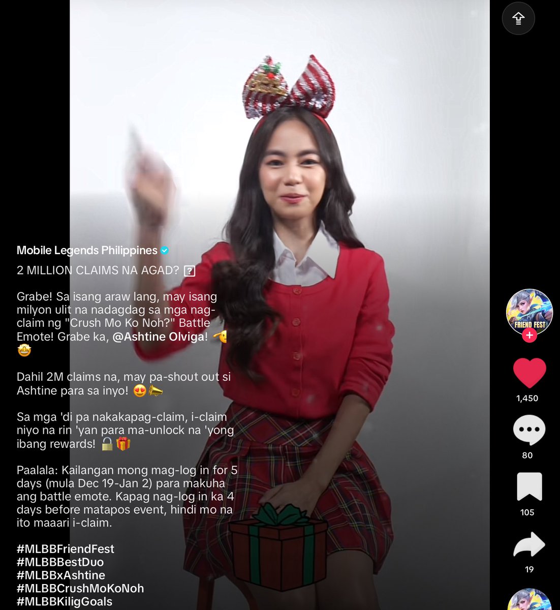 _Multii_3's tweet photo. Ang bilis ๐ฅ Ikaw na talaga, Ashtine..Inaraw araw na paglabas ng reward eh ๐
2 million claims na emote ni ash..๐ฅณ๐
Kaya sa hindi pa nakapagclaim, claim na..
Source: mlbb philippines IG and Tiktok
#AshtineOlviga
#MLBBxAshtine
#MLBBCrushMoKoNoh https://t.co/dgB2biBQtQ