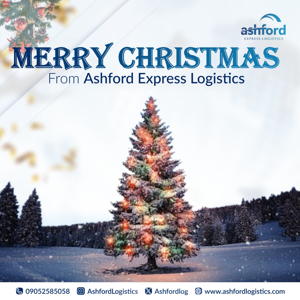 Ashfordlog's tweet photo. 🎄✨ *Season’s Greetings Nigeria* 
As we celebrate the joy of Christmas and look forward to a brand-new year, we extend our heartfelt gratitude to our amazing customers for being part of Ashford family.🎁 *Merry Christmas and a Prosperous New Year from all of us at ASHFORD. https://t.co/lnSBj4642a