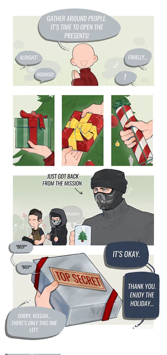 _MIRAGEXD's tweet image. Heh, Marry Christmas:3🎄🎁

#CallOfDuty #Ghost #Soap #Keegan #Kruger #König