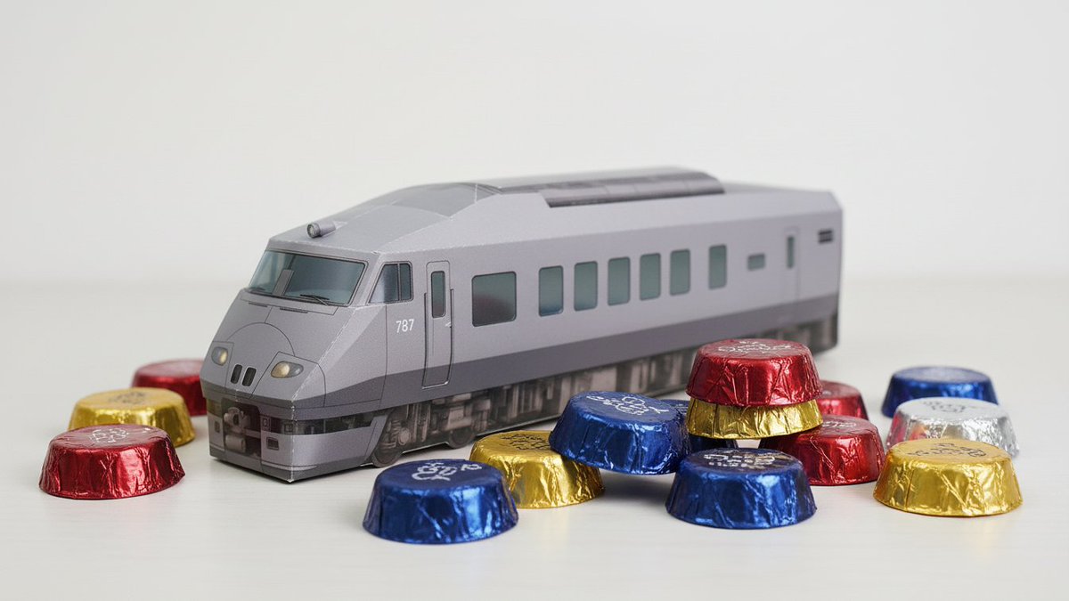 AI_RailArt 九州特急のお菓子パッケージ 787系つばめ：チョコレート