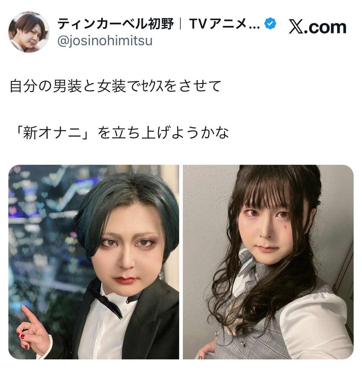 ティンカーベル初野｜TVアニメ『ナス』OPテーマ (@josinohimitsu