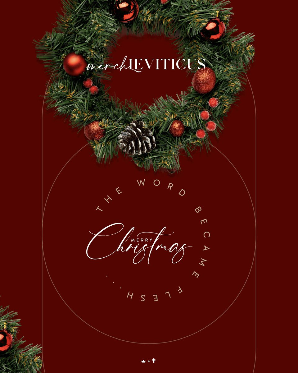 merch_leviticus's tweet photo. Merry Christmas from all of us at Merch Leviticus 🎄
Thank you for making the year 2025 special with every order and referral you made.
We are so excited for year 2026 and have big plans for you!

Have a fantastic celebration.
God is with us 🎄🎄 https://t.co/IECSwnZjxo