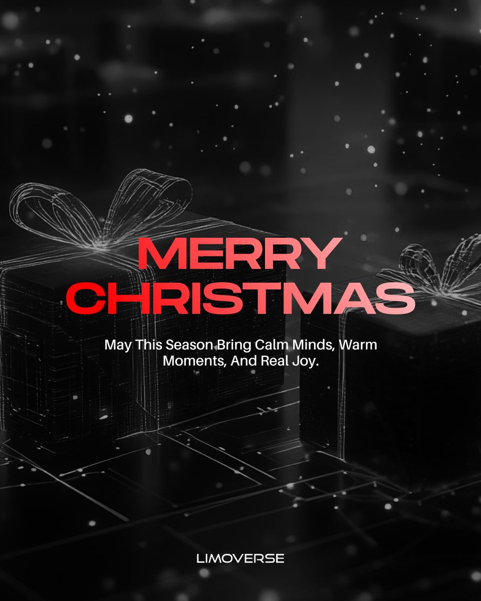 limoverseglobal's tweet photo. ’Twas the season of joy, health, and togetherness!🎄

A time to slow down, reconnect, and care for what truly matters.

Merry Christmas to all. May your days be filled with love, laughter, calm minds, and the lasting gift of wellness! ✨ https://t.co/qlYiX8f6n7