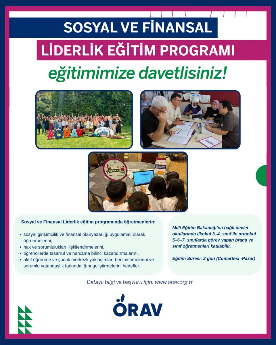 NUSAYBİN'DE ÖRAV ÖĞRETMEN EĞİTİMİ ZAMANI!

💎 5 Taş Sosyal ve Finansal Liderlik (10-11 Ocak 2026)

Başvuru Adresi: meb.ai/bPmxVS