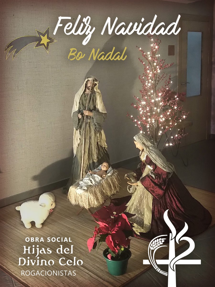 HijasDivinoCelo's tweet photo. ¡Feliz Navidad!
Que el Niño Dios nos llene de paz, amor y esperanza.
#FelizNavidad #BoNadal
#Rogate #SanAnibal #HijasDivinoCelo #FillasDivinoCelo #Rogacionistas #IglesiaCatolica #Navidad https://t.co/uwbJOuFgxY