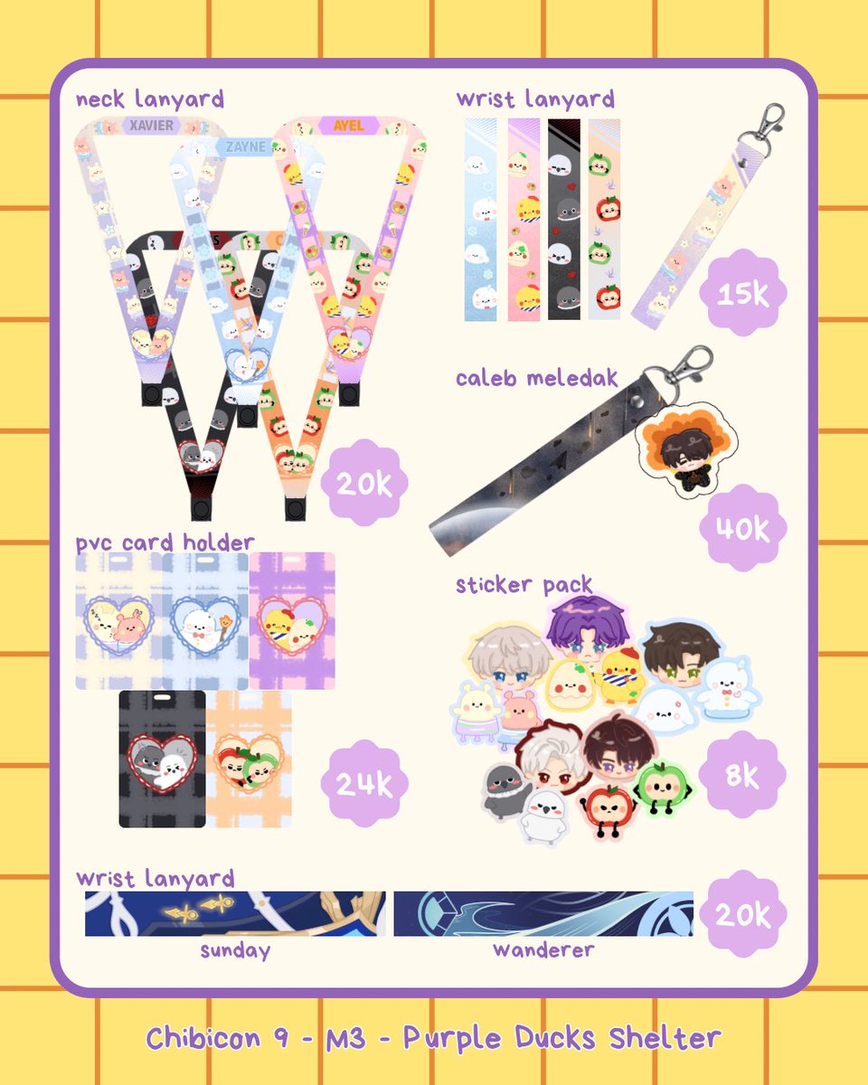 [🩷 &amp; 🔄 Appreciated!]

Me and <a href="/mawcens_/">cens🌱 🔜 Comipara 6</a> Chibicon 9 OTS Catalogue ⭐️

📌 M3 - Purple Ducks Shelter 
🌱 Original, Pikmin, LADS, ZZZ, HSR, Genshin Impact, Persona 3, Wuwa
📅 27 - 28 Des 2025

Art Trades at end of thread
#chibicon9catalogue #chibiconsby