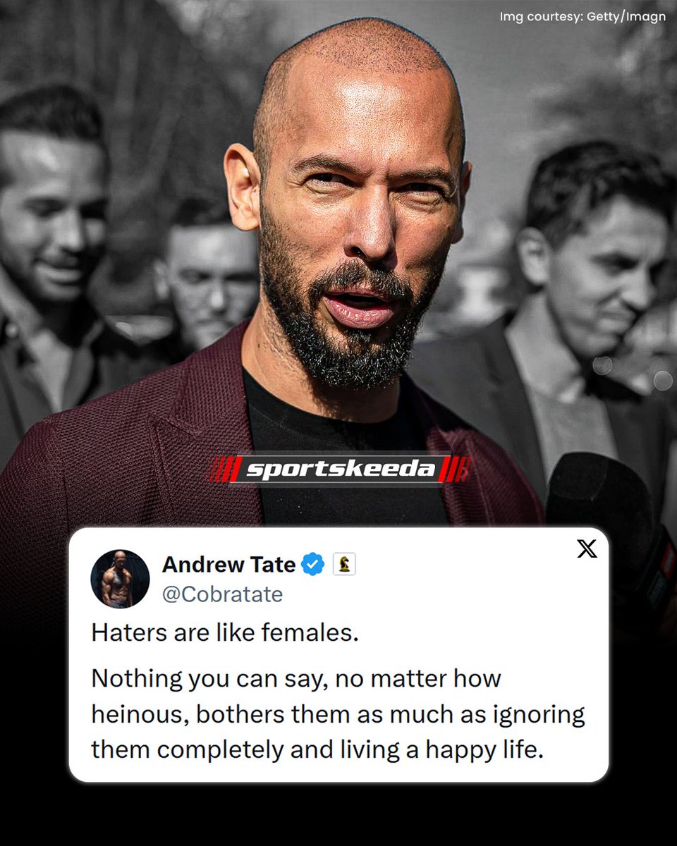 sportskeedaMMA's tweet image. Andrew Tate responds to his haters after his loss against Chase DeMoor 🙄

#AndrewTate #boxing