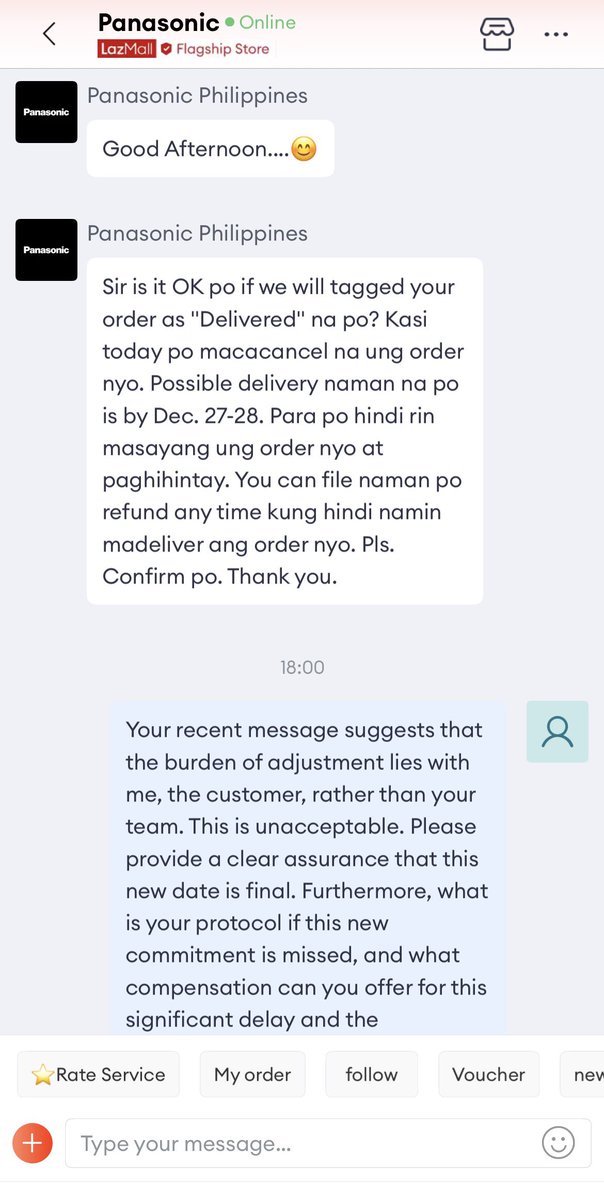 jaddantonio's tweet image. Naiinis ako, sira yong planong regalo sa ermat ko! @panasonic 

DO NOT BUY FROM PANASONIC LAZADA – A WARNING TO CONSUMERS 🚩

I am beyond frustrated with Panasonic Philippines and their official Lazada store. I ordered a refrigerator during the 12.12 Sale as a Christmas gift for…