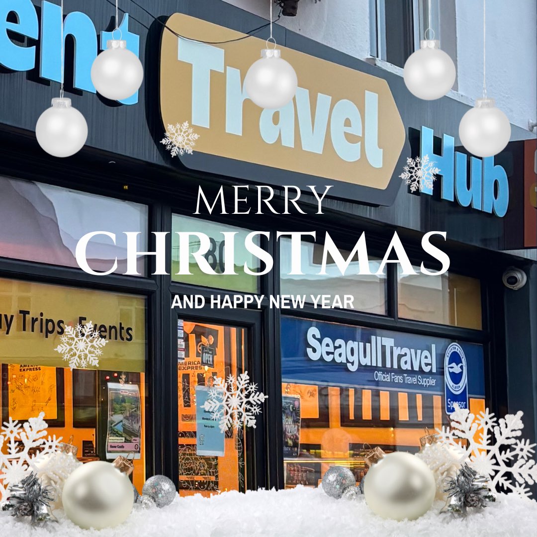 SeagullTravNews's tweet image. Merry Christmas from Event Travel Hub/Seagull Travel 🎅🏻🎄

We hope you have a great day 🎁

#bhafc #excursions #DayTrip #AdventureTravel