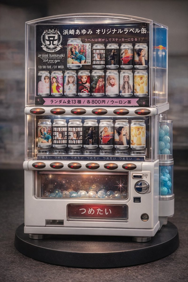 浜崎あゆみ オリジナルラベル缶 13種コンプリートセット ayu缶 自販機