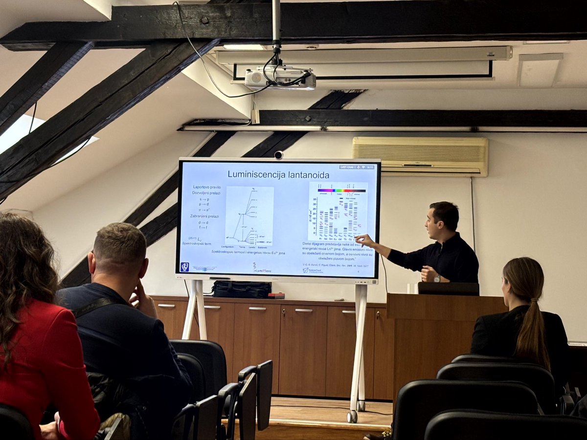 nLumiTSens60664's tweet photo. The principal investigator of nLumiTsens project, dr Dimitrije Mara, attended the final conference of MiMoSenSa project. Among academic and scientific community, the current project results were presented and the popular topis in the field of "green chemistry" were discussed. https://t.co/rYE5b2BFs9