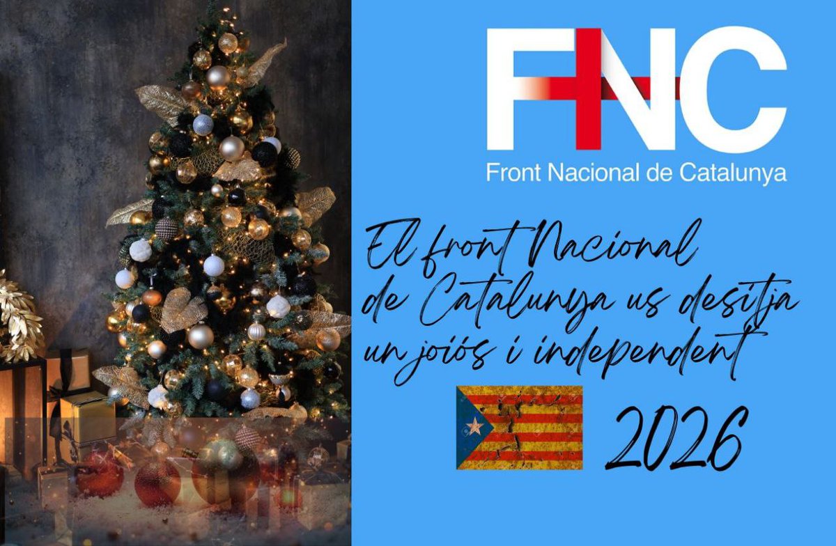 FNCGironines's tweet photo. 🎄Feliç Nadal, Catalans!🎄
#PaÏsosCatalans https://t.co/vNchDYtZiV