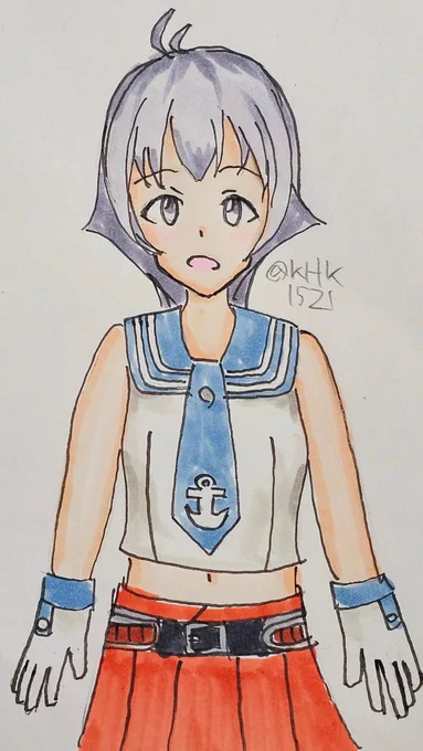 酒匂ちゃん #艦これ版真剣お絵描き60分一本勝負_20251225