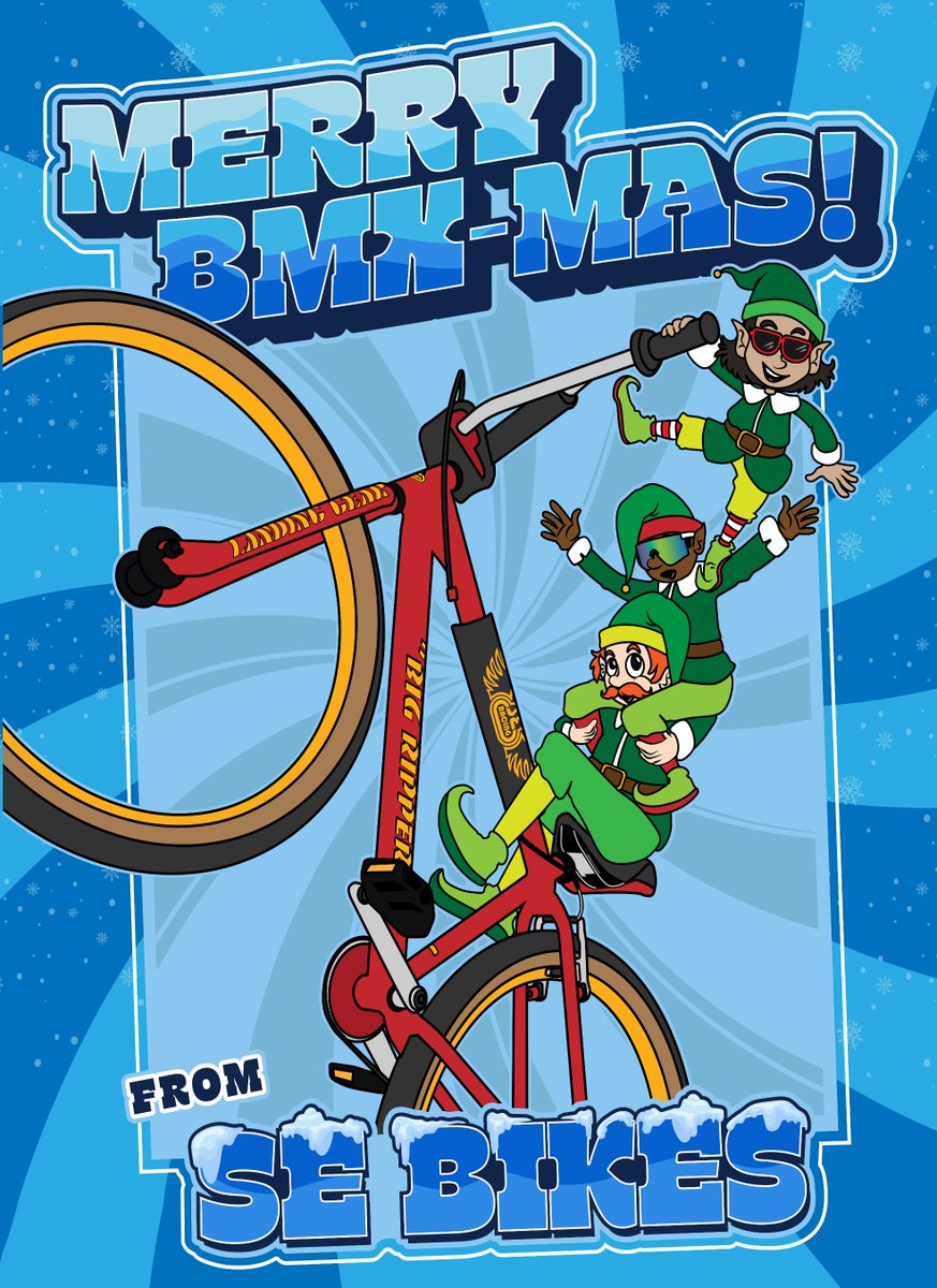 Merry BMX-mas to all! Let us know if you got a new SE bike for Christmas! 🎄🎁🎅
