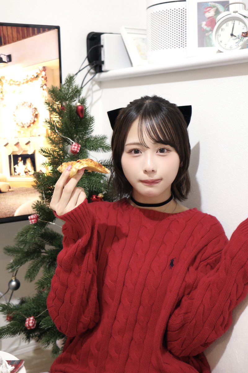 あ*る様 尾木波菜　生写真　サイン　クリスマス　直筆　サンタ　コメあり クリスマス満喫🎄♡